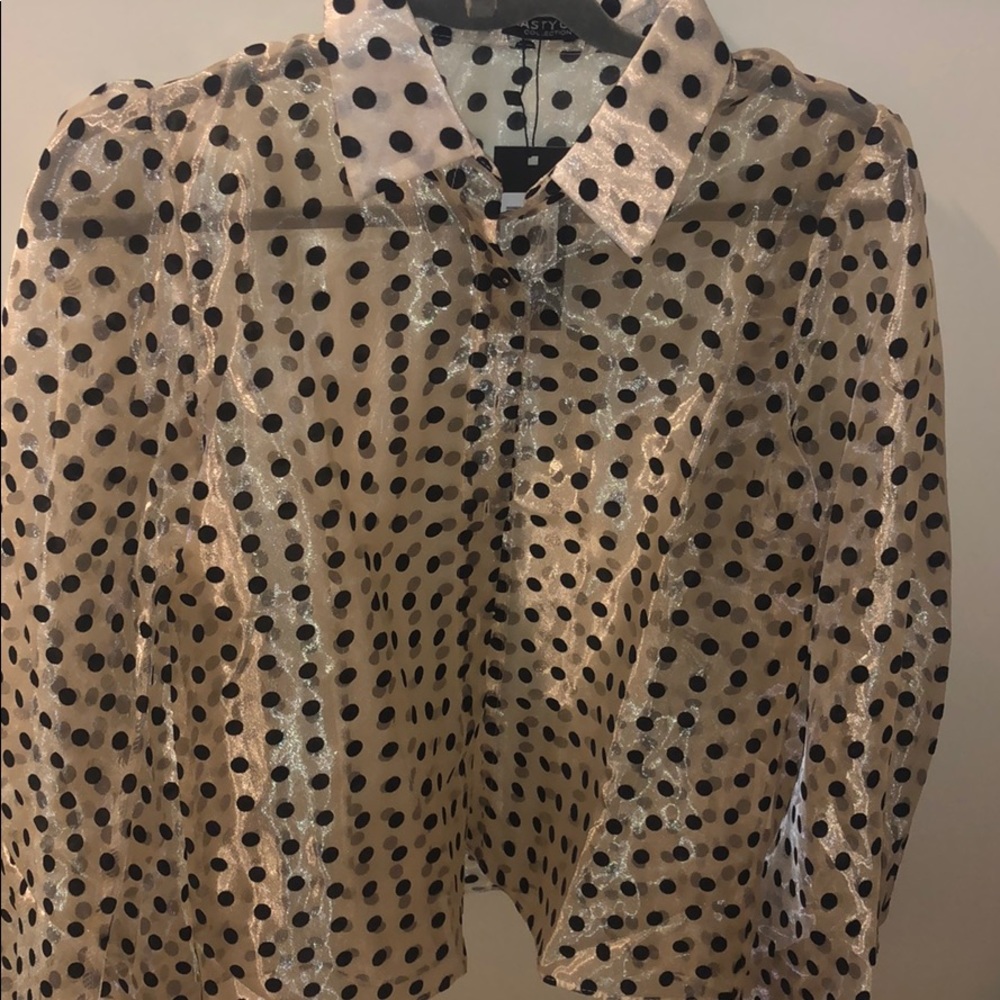 Nasty Gal organza blouse